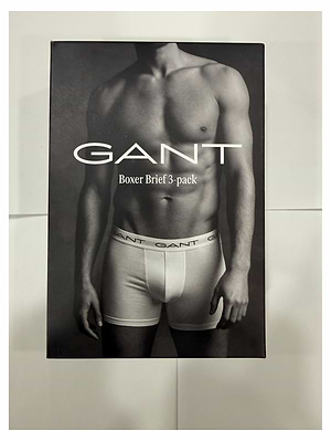 מארז תחתונים  GANT 3PACK לבן אפור שחור - XL