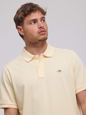 גאנט פולו בצבע צהוב עדין GANT polo (REGULAR fit) shield light yellow