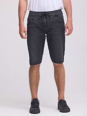 DIESEL jeans d-krooshort jogg ג'ינס דיזל ג'וג קצר צבע שחור 0670M