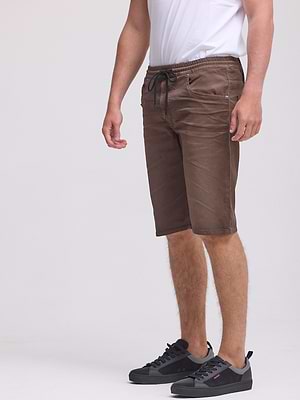 DIESEL jeans d-krooshort jogg ג'ינס דיזל ג'וג קצר צבע חום 0670M