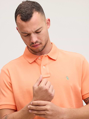 RALPH LAUREN polo logo פולו בצבע כתום סוס ירוק CLASSIC FIT