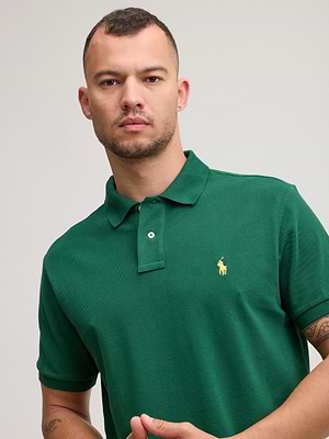 RALPH LAUREN polo logo פולו בצבע ירוק רולקס סוס צהוב CLASSIC FIT