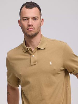 RALPH LAUREN polo logo פולו בצבע כאמל סוס קרם CLASSIC FIT