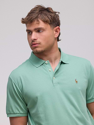 RALPH LAUREN polo logo colour פולו צבע בירוק מנטה בד מרצרייז סוס צבעוני SLIM FIT