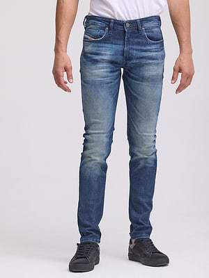 DIESEL jeans sleenker בצבע כחול משופשף 0ADBM