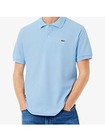 LACOSTE polo short sleeve פולו לקוסט בצבע תכלת AEY עם התנין האייקוני (REGULAR FIT)