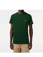 LACOSTE t shirt short sleeve טי שירט לקוסט בצבע ירוק רולקס 132 עם התנין האייקוני (REGULAR FIT)