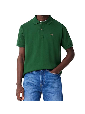 LACOSTE polo short sleeve פולו לקוסט בצבע ירוק רולקס 132 עם התנין האייקוני (REGULAR FIT)