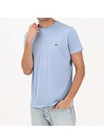 LACOSTE t shirt short sleeve טי שירט לקוסט בצבע תכלת AEY  עם התנין האייקוני (REGULAR FIT)
