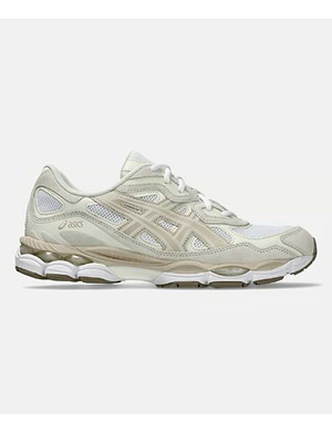 ASICS gel-nyc white/feather grey  סניקרס ניו יורק בצבע קרם 1203A663-102