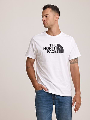THE NORTH FACE logo t shirt חולצה בצבע לבן עם לוגו במרכז T-114 - xxl