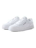 CALVIN KLEIN sneakers LANDY white  סניקרס בצבע לבן לוגו שחור