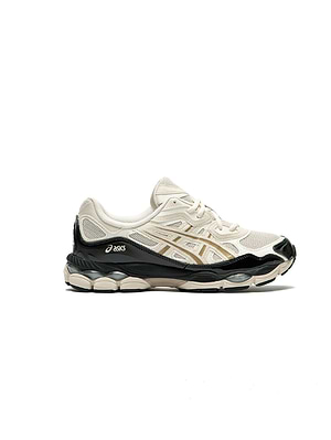 ASICS gel-nyc smoke grey/black סניקרס ניו יורק בצבע לבן משולב שחור עור 1203B081-020  A-42