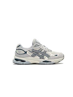 ASICS gel-nyc lake grey /piedmont grey  סניקרס ניו יורק בצבע אפור לבן כחול 1203A895-300  A-46