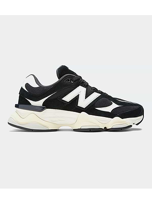 NEW BALANCE 9060 U9060AAA סניקרס בצבע שחור זמש סוליה לבנה משולב