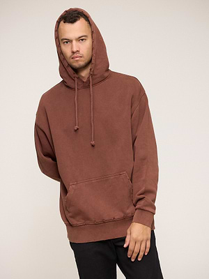 PALM MYKONOS hoodie brown super vintage קפוצון סופר וינטג' בצבע חום קרעים