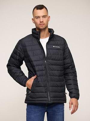 COLUMBIA powder lite black jacket מעיל בצבע שחור תרמי
