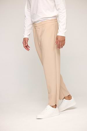 PALM MYKONOS pants stripe מכנס ארוך פסים פודרה