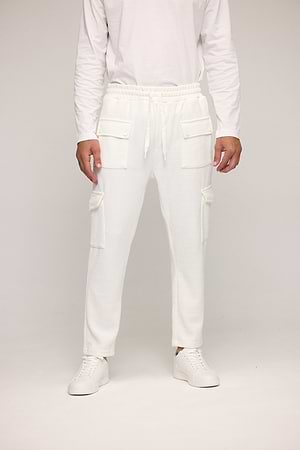 PALM MYKONOS super vintage white pants מכנס קורדרוי בצבע לבן