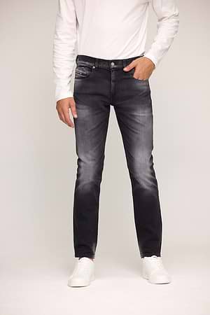DIESEL jeans d-struk בצבע אפור כהה שיפשוף בברך בהיר 09P38