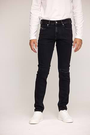 DIESEL jeans sleenker גינס בצבע אפור כהה קלאסי ביזנס 09P74